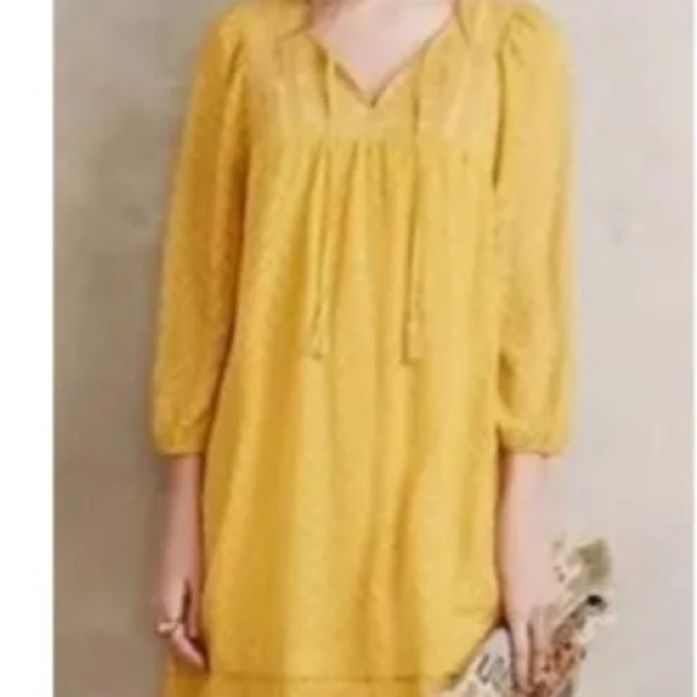 Chic Mustard Long Sleeve Dress